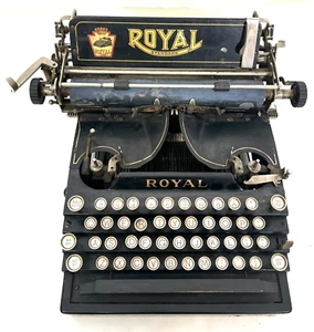 Royal Standard No 5 Typewriter Staircase Flatbed Art Deco Original Antique 1912 - Picture 1 of 9
