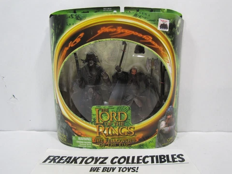 Lord of the Rings The Fellowship of the Ring Uruk-Hai Warrior and Gimli, Toy Biz Cover