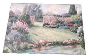 BARBARA FELISKY **BEAUTIFUL!** ORIGINAL OIL PAINTING ON CANVAS “AZALEA POND” - Picture 1 of 7