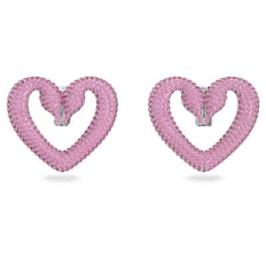 Swarovski Una Women's Pink Crystal Rhodium-Plated Earrings 5631171 - Picture 1 of 1