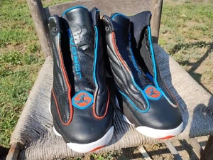Nike Air Jordan Pro Strong Black Orange/Blue 407285008 Sz12 US Men - No Laces - Picture 1 of 18