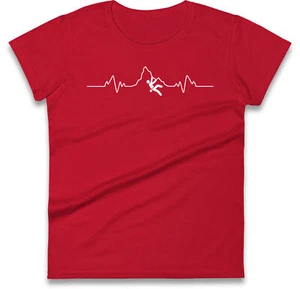 Camiseta Escalada Heartbeat Damas, Camiseta Escaladora Aventura Mujer, Camiseta Senderismo - Imagen 1 de 11
