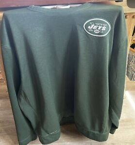 Nike NFL On Field Apparel New York Jets Pullover Sweatshirt Green 3 XL