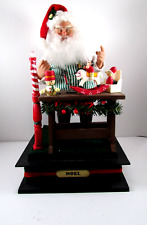 Santa’s Workshop Toy Making Bench NOEL Musical 1993 Battery Operated WORKS