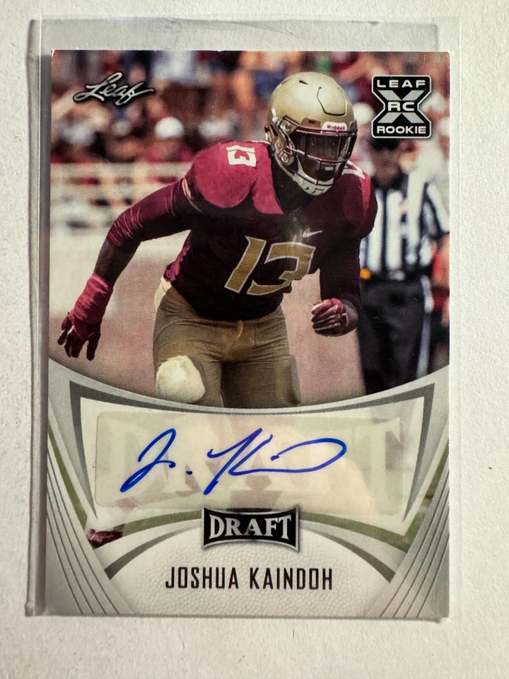 K186,715 - 2021 Leaf Draft Autographs #BAJK1 Joshua Kaindoh Auto - Image 1 of 1