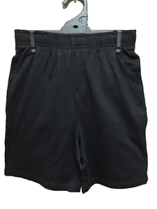 BNWT Kids Sz 12 Target Black Elastic Waist School Sports Rugby Knit Shorts - Picture 1 of 2