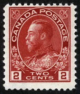 Canada Sc 106 Carmine 2¢ p.12 KGV MNH Original Gum - Picture 1 of 1