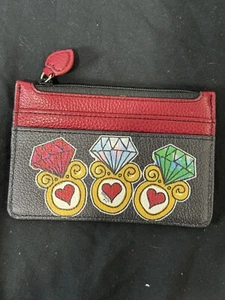 Brighton Fashionista Rings And High Heels Multicolor Leather Wallet - Picture 1 of 11
