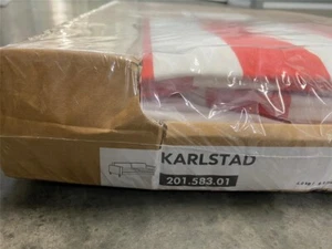 NUOVO IKEA KARLSTAD Copridivano 3 Posti Copridivano Antiscivolo - Rannebo Rosso/Bianco - Foto 1 di 3