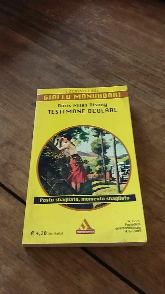 Doris Miles Disney Testimone oculare Giallo Mondadori 111125 - Immagine 1 di 1