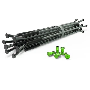 Yamaha YZ125 Rear BLK-Spokes GRN-Nipples 19x1.85 19x2.15 GPS G4 MX Fits OEM - Picture 1 of 2