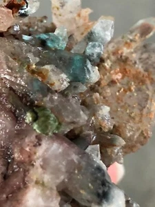 Ajoite in Quartz Messina blue inclusions Extremely Rare 135g crystal cluster - Picture 1 of 11