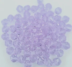 SWAROVSKI CRYSTAL BEADS Light Purple 8mm Round Qty 75 - Picture 1 of 3