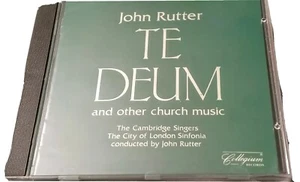 John Rutter: Te Deum and Other Church Music CD, Collegium Records Latin Catholic - Picture 1 of 2
