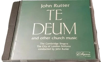 John Rutter: Te Deum and Other Church Music CD, Collegium Records Latin Catholic - Image 1 of 2