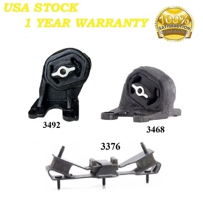3 PCS MOTOR & TRANS MOUNT FIT 2014-2016 RAM 2500, 3500 6.4L - Image 1 of 4