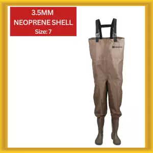 Hodgman Mackenzie Cleated Bootfoot Chest Waders Fishing Gear Size 7 Brown - Picture 1 of 1