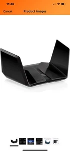 Netgear Nighthawk RAXE500 AXE11000 Tri-Band WiFi 6E Router schwarz, Open Box - Bild 1 von 6
