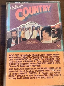 TODAY'S COUNTRY Cassette Tape - Reba, Osmond, Williams - b24 - Picture 1 of 3