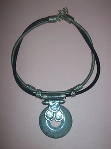 Ladies Costume Jewellery - Statement Piece - Cord Necklace with Pendant - Picture 1 of 5