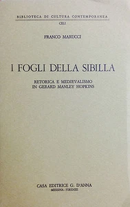 (Letteratura) I FOGLI DELLA SIBILLA Di F. Marucci D’Anna 1981 - Imagen 1 de 1