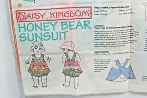 Daisy Kingdom Sunsuit Honey Bear Fabric Panel Size 13-24 LBS New Vintage 