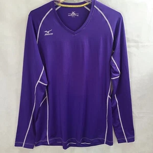 Mizuno Elite 9 Newport Long Sleeve Purple Volleyball Jersey Women's (XL) - Picture 1 of 10