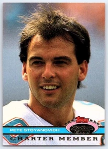 1991 Stadium Club Charter Member Pete Stoyanovich Miami Dolphins - Bild 1 von 2