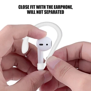 Silicone Earphone Ear Hoop Hook Clamp Holder For BT Headset Sports FY - Zdjęcie 1 z 11