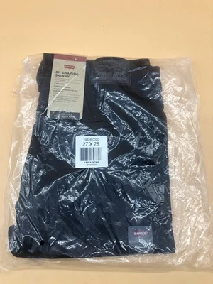 Levi's W 27 x L 28 Women’s 311 Shaping Skinny Soft Black Jeans - New w/ Tags * - Image 1 of 4