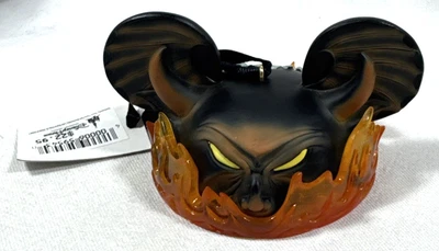 NEW DISNEY PARKS EAR HAT ORNAMENT CHERNABOG FANTASIA LE 3968/6500 GLOW IN DARK - Image 1 of 4