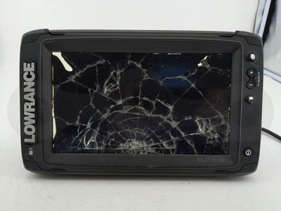 LOWRANCE ELITE 9 TI2 SONAR BOAT FISHFINDER CHARTPLOTTER SCREEN HEAD UNIT DISPLAY - Image 1 of 4