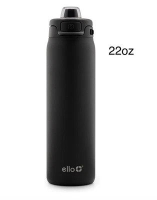 Ello Water Bottle Pop & Fill 22oz Stainless Steel Quick Fill Technology, Doub... - Image 1 of 4
