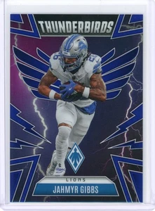 2025 Panini Phoenix #16 Jahmyr Gibbs Thunderbirds Blue 016/199 - Lions - Picture 1 of 2