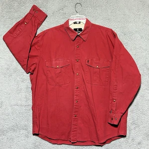 Browning Button Shirt Mens 2XL Y2K Shooting Firearms Hunt Thick Heavy Duty - Picture 1 of 11