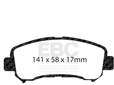 Комплект передних тормозных колодок для 2007-2012 Nissan Sentra 2008 2009 2010 2011 VZ176KZ - Изображение 1 из 4