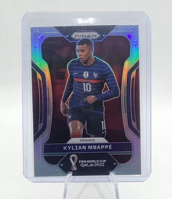 2022 KYLIAN MBAPPE Panini Prizm Silver World Cup Qatar #101 - Image 1 of 2