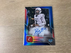 2025 Bowman University Chrome Football Brendan Sorsby Blue Refractor Auto /150 - Picture 1 of 2