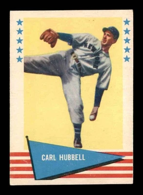 Fleer #45 1961 Carl Hubbell VGEX X3588058 Foto 1 de 3