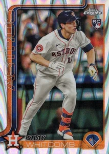 Shay Whitcomb, Houston Astros, 2025 Topps Chrome "Ray Wave Refractor" RC #251 - Bild 1 von 1