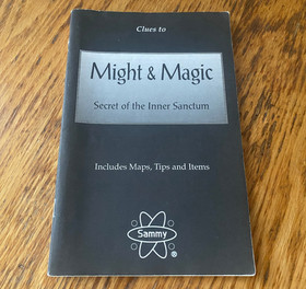 Might & Magic CLUE BOOK strategy guide hint maps charts nintendo nes handbook