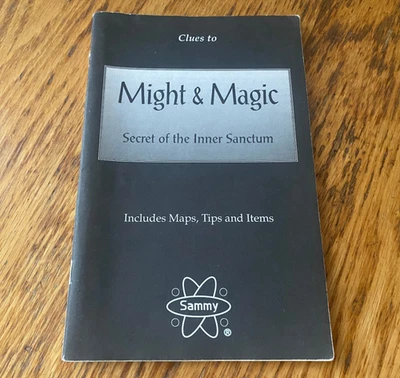 Might & Magic CLUE BOOK strategy guide hint maps charts nintendo nes handbook - Image 1 of 4