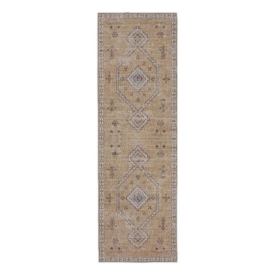 Linon Dillon Wren Sand and Ivory 2'6" X 8' Runner Rug - Image 1 of 4