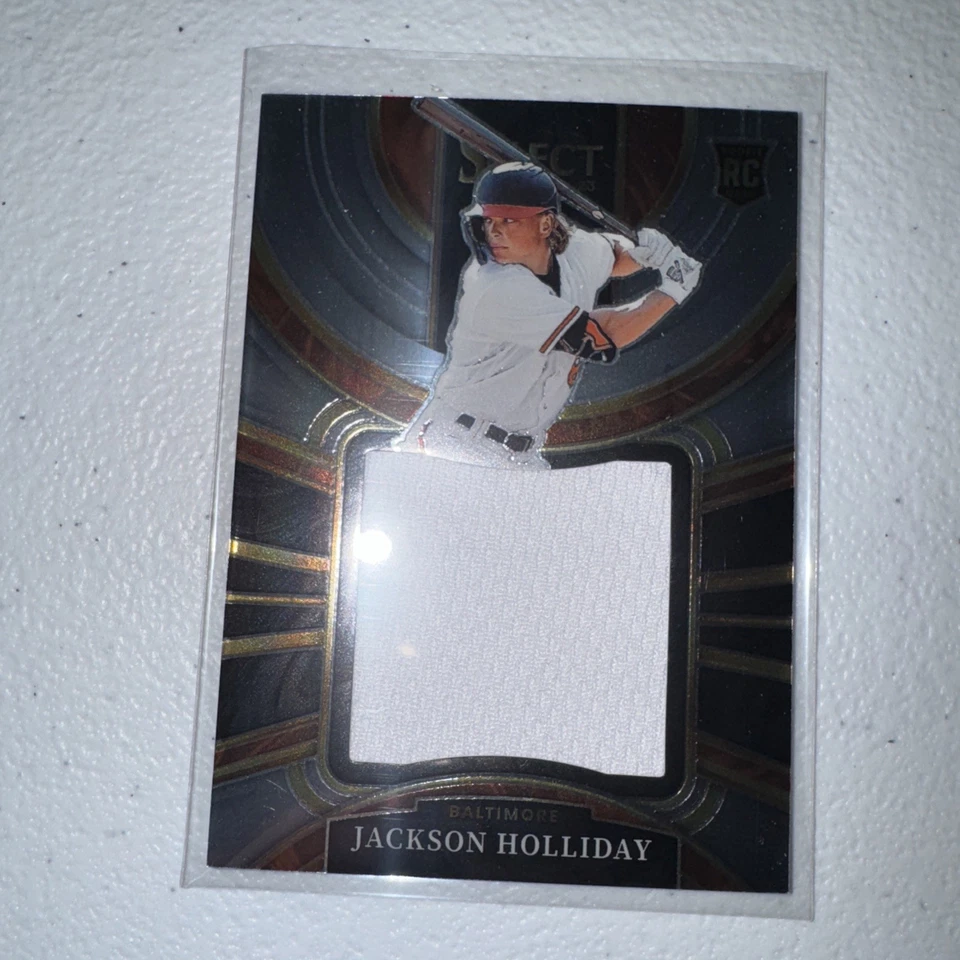 2023 Panini Select - Rookie Jumbo Swatch Jackson Holliday #PJS-JH (MEM, RC) - Image 1 of 1