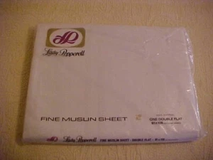 VTG Lady Pepperell All Cotton Flat Sheet Original Package - Picture 1 of 2