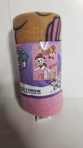 Pink Paw Patrol Fleece Throw blanket (102cm x 127cm) - Imagen 1 de 1