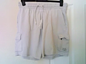 Mens Grey Shorts, Size Large, George, Elasticated waist, pull drawstring. 34" W - Picture 1 of 8
