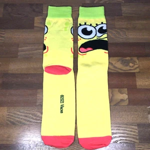 Spongebob Crew Socks Shoe Size 8-12 Unisex Bioworld Spongebob Squarepants - Picture 1 of 23