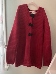 Tahari Girls Red Cardigan Size 7/8 - Picture 1 of 6