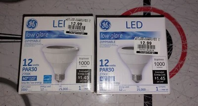 GE PAR30 DIMMABLE 40 DEGREE FLOOD LED LIGHT BULB - 12 WATT - 1000 Lumen - Image 1 of 4